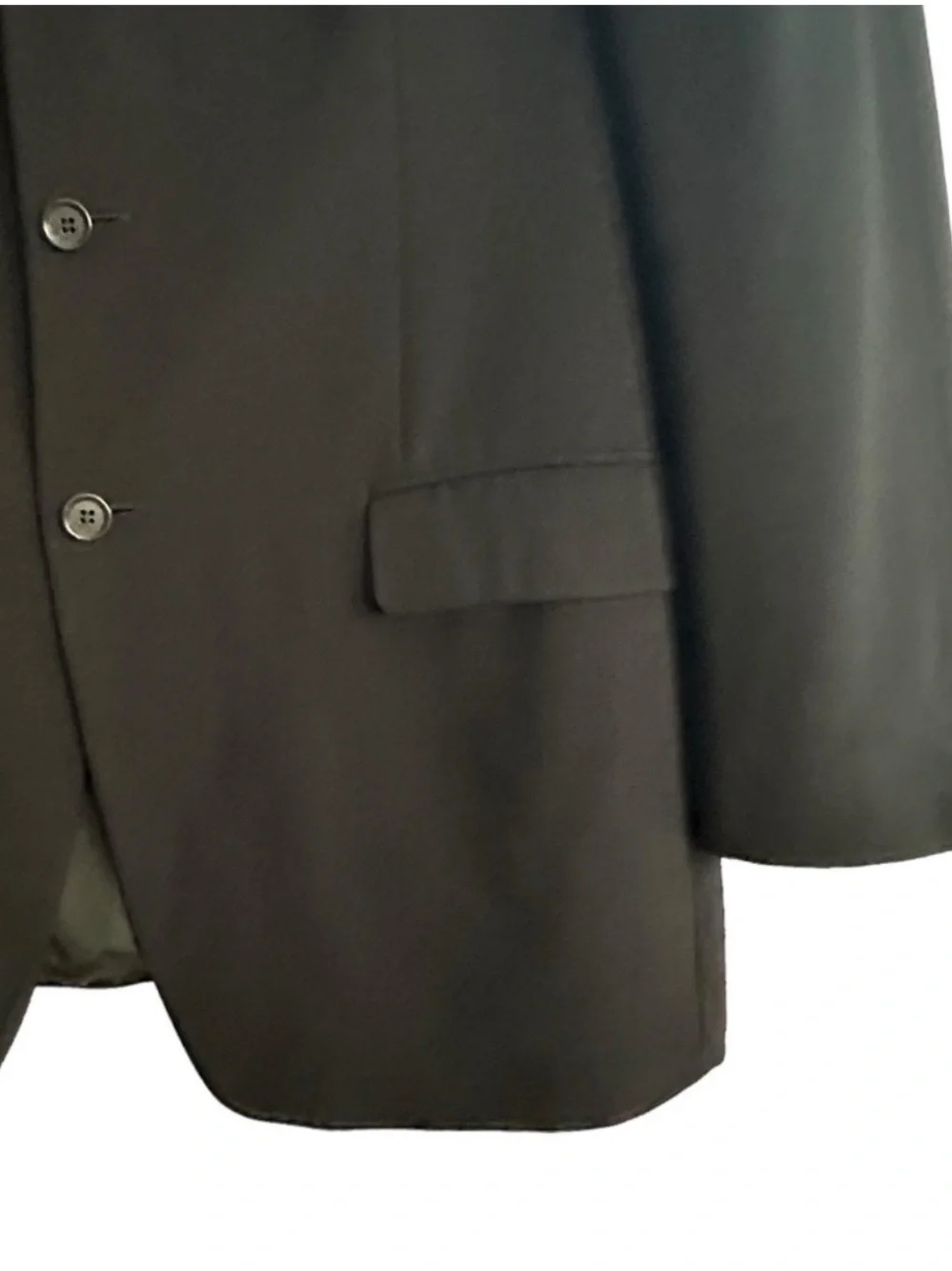 ERMENEGILDO ZEGNA WOOL CLASSIC BLACK BLAZER SIZE 44